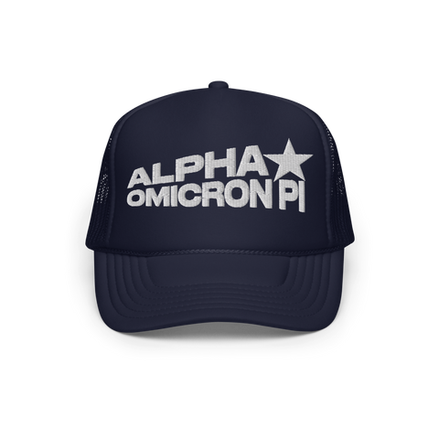 Upon a Star Hat-Alpha Omicron Pi-blue, navy