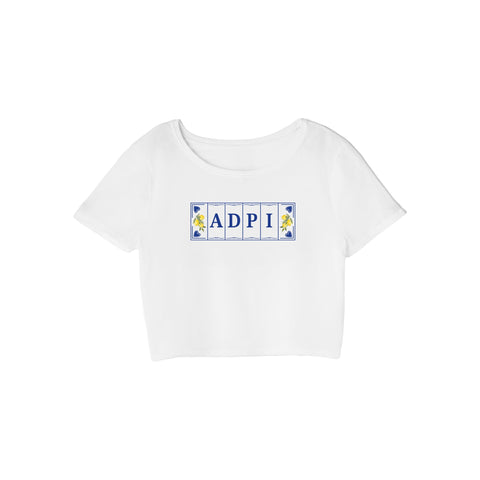 Lemon Lane Sorority Crop Tee