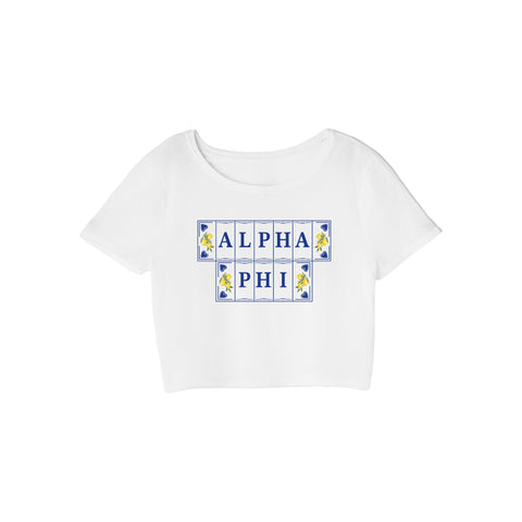 Lemon Lane Sorority Crop Tee