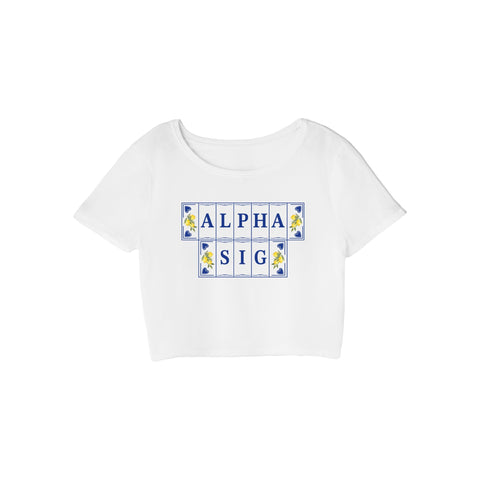 Lemon Lane Sorority Crop Tee