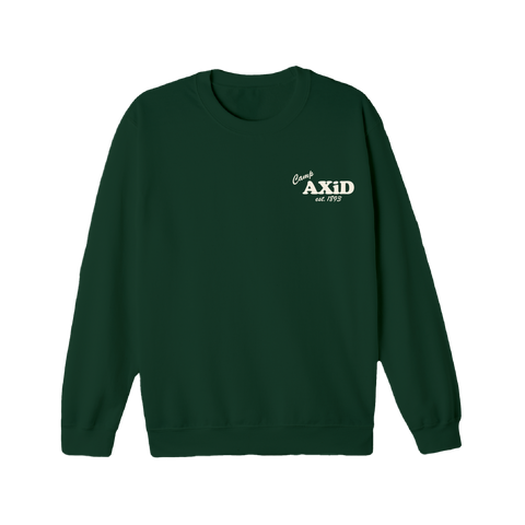 Greetings From Camp Crewneck-Alpha Xi Delta-M-green