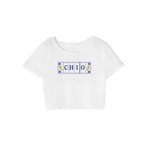 Lemon Lane Sorority Crop Tee