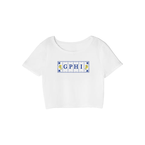 Lemon Lane Sorority Crop Tee