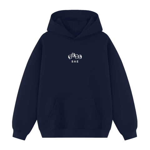 Dice Roll Embroidered Fraternity Hoodie