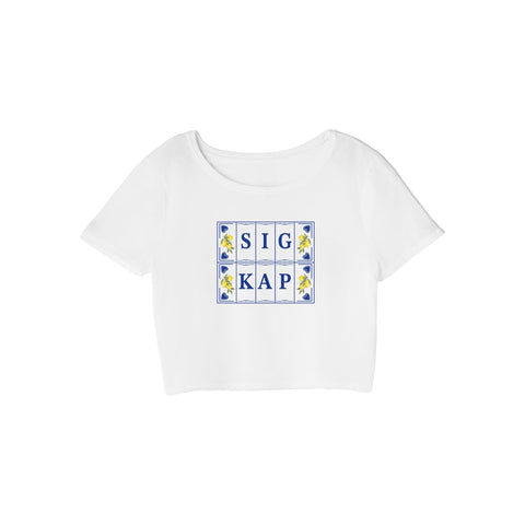 Lemon Lane Sorority Crop Tee