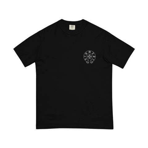 Gothic Fleur Unisex Tee-Sigma Pi-M-black