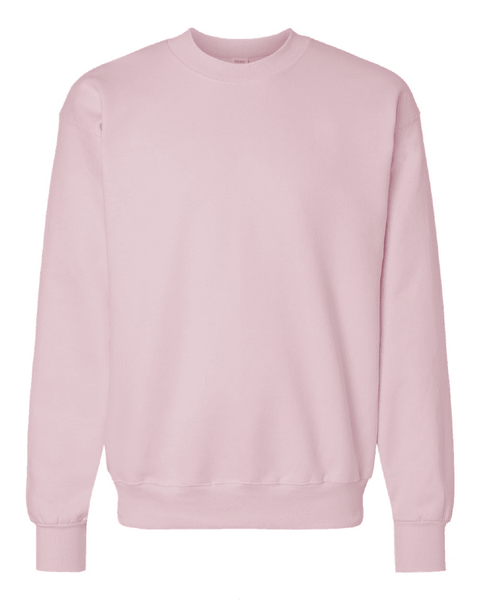 Hanes F260 Heavyweight Crewneck in Pale Pink