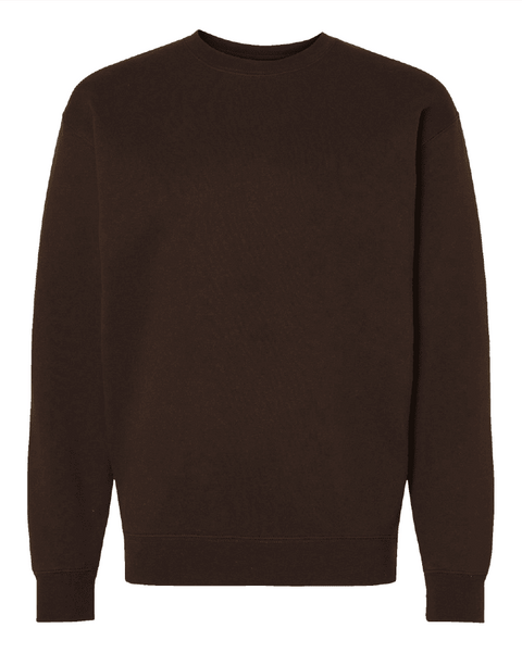 Independent Trading Co IND3000 Heavyweight Crewneck in Brown