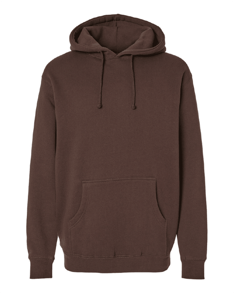 Independent Trading Co IND4000 Midweight Hoodie in Brown