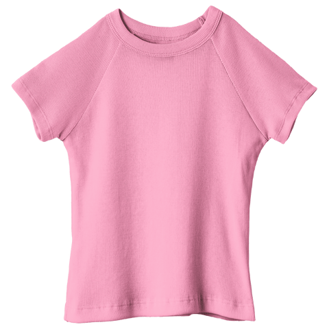 Newport Tee, full-length fitted raglan baby tee in Dream House color