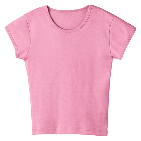 Venice Tee, full-length fitted cap sleeve baby tee in Dream House color