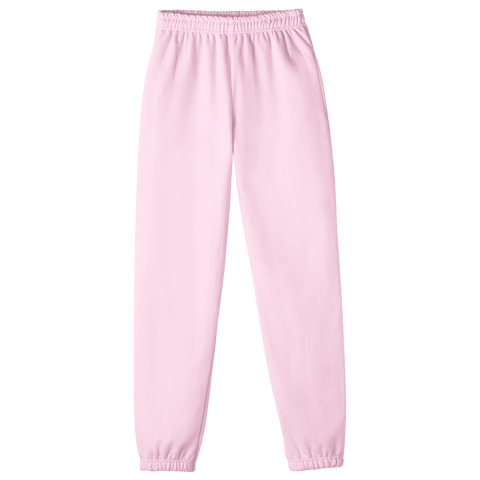 Oceanside Sweats, custom fleece jogger sweatpants in BB Blush color