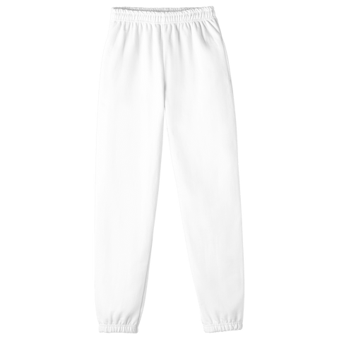 Oceanside Sweats, custom fleece jogger sweatpants in Opal White color