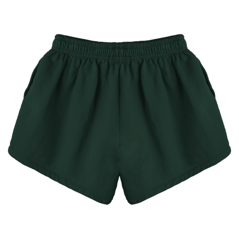 Miami Shorts, custom mid-rise fleece sweat shorts in Camp Cutie color