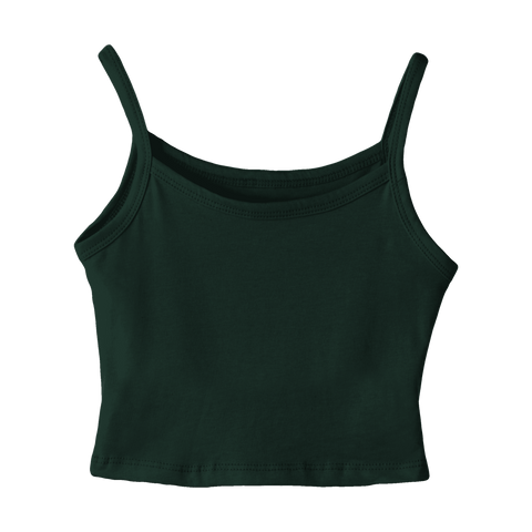 Hermosa Tank, custom cropped spaghetti strap tank top in Camp Cutie color