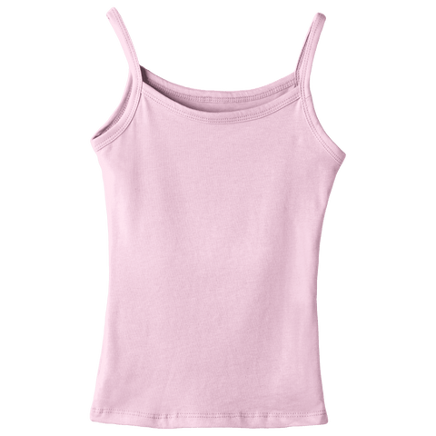 Hermosa Tank, custom full-length spaghetti strap tank top in BB Blush color