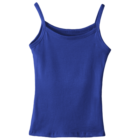 Hermosa Tank, custom full-length spaghetti strap tank top in Lazuli Lover color