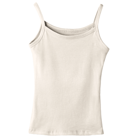 Hermosa Tank, custom full-length spaghetti strap tank top in Oat Milk Please color