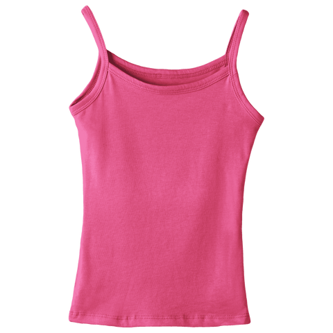 Hermosa Tank, custom full-length spaghetti strap tank top in Pinki Minaj color