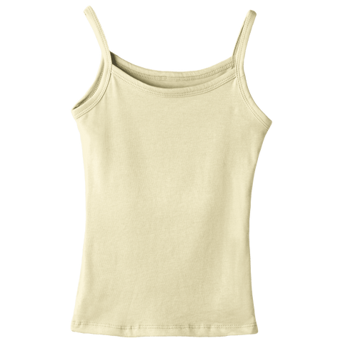 Hermosa Tank, custom full-length spaghetti strap tank top in Sandy Chic color