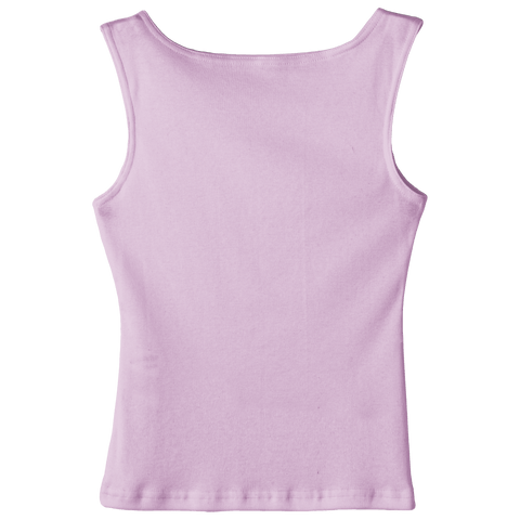 Santa Cruz Tank, custom full-length fitted tank top with boat neck in Aphrodite Approved color