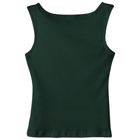 Santa Cruz Tank, custom full-length fitted tank top with boat neck in Camp Cutie color