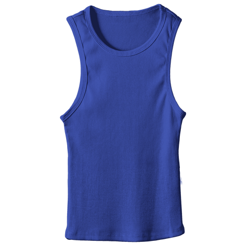 Santa Monica Tank, custom fitted full-length tank top in Lazuli Lover color