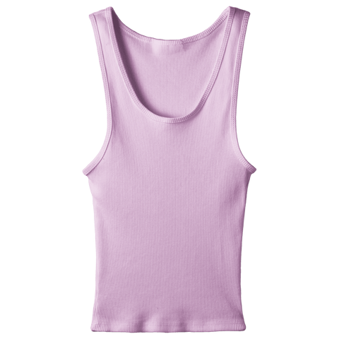 Sunset Tank, custom full-length scoop neck tank top in aphrodite approved color