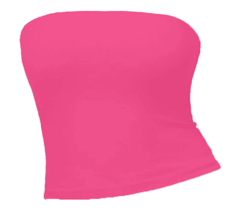 Crescent Tube Top, custom full-length strapless tube top in Pinki Minaj color