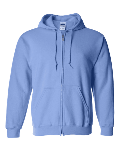 Gildan Heavy Blend Zip Up Hoodie 186000 in Carolina Blue